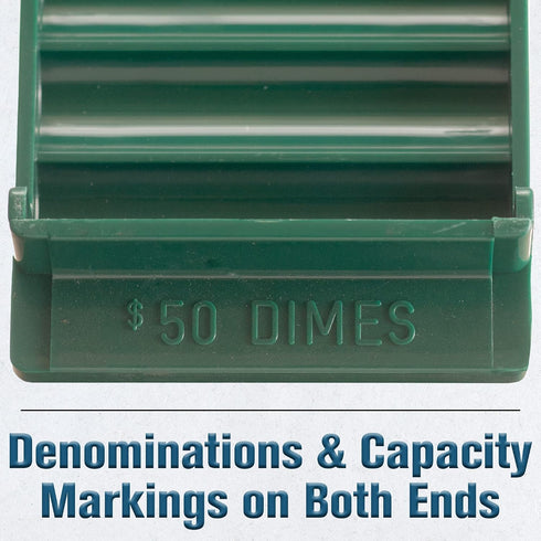 Set Port-A-Count BankSupplies Plastic Rolled Coin Storage Trays Penny Nickel Dime Quarter Coin Tray Rolled Coin Holder