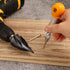 MulWark Four Spiral Flute Cobalt Step Drill Bit Set with Automatic Center Punch, Industrial Grade Coated Step Bits