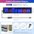 Qeeanmo Programmable 23"x5" Cars,5V Scrolling LED Sign for Advertising & DIY Use, Devil Eyes Light for LED Car Sign