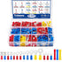 Tnisesm 620Pcs Insulated Wire Crimp Connectors Kit, Fork Ring Spade Butt Quick Disconnect Crimp Terminals Lugs Set,