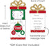 Set 8 Big Dot of Happiness Ornaments - Holiday and Christmas Party Money and Gift Card Sleeves - Nifty Gifty Card