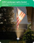 120V 6FT E26 150W PAR38 Bulb, 120 2 Pack EDISHINE Spotlights Outdoor, Cord, Weatherproof Plug in LED Flood Stake