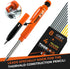 THORVALD 12 Leads Carpentry Pencil, 8 Grey + 4 Yellow Strong 2.8 mm Leads for Mechanical Pencils