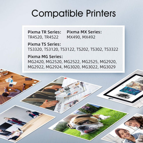 H&BO TOPMAE Remanufactured Ink Cartridges Replacement for Canon PG-245XL CL-246XL for PIXMA TS3320 TR4527