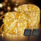 Brightown 2 Pack Solar Rope Lights, Total 78FT 200LED Warm White Solar