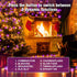 200 (66FT) Nisocy LED String Lights Outdoor Waterproof Purple Orange Fairy Lights with Plug, Connectable Christmas Tree
