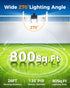 Thumok 72LEDs 600LM (2, Clip On Solar Lights Outdoor,Motion Sensor Outdoor Lights, Clip on Solar Fence Lights Outdoor
