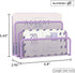 SUPEASY Mail Organizer, Desktop File Organizer Mesh Metal Mail Holder with 3-Slot, Office Envelope Organizer (Purple)
