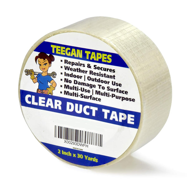 Gaffer Power Clear Filament Duct Tape | Heavy Duty Waterproof Strapping Tape for Sealing, Shipping, Packing