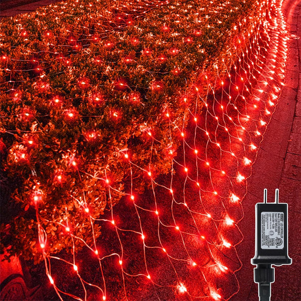 LJLNION Valentines Net Lights, 360 LED 12ft x 5ft Connectable Mesh Fairy