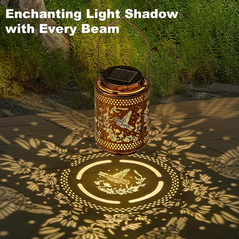 Hummingbird Solar Lanterns, Birthday Gifts for Women Mom Grandma, Outdoor Waterproof Hanging Garden Decor for Patio