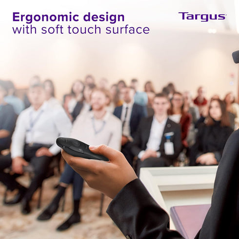 Targus Bluetooth Wireless Presentation Clicker, Laser Pointer for Meetings and PowerPoint, 50 Foot Range (AMP16US)