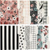 Set of 24 Decorative File Folders, Cute 3 Tab Letter Size Boho Manila Folders, 8.5 x 11 Home Office Supplies