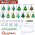Christmas Bulletin Board Decorations Xmas Tree Paper Cutouts Winter Merry Christmas Classroom Bulletin Board Decorations Holiday Blackboard Border Kit for Xmas Holiday School Wall Door Decoration