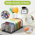 Desk File Organizer, 7 Sections Upright Mesh File Sorter for Office Organization, Home & Classroom - Black, 1 Pack