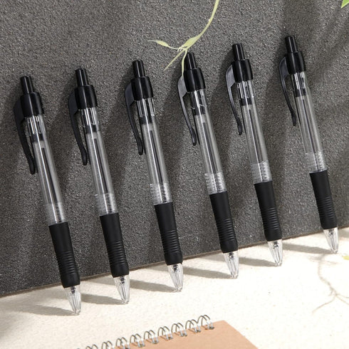 Fainne 200 Pack Retractable Ballpoint Pen, 1.0 mm Medium Point Click Pen, Refillable Smooth Writing Pens (Black Ink)