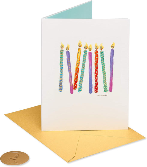 Papyrus Birthday Cards by Bella Pilar, Cake and Candles Design (2-Count)