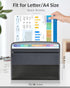 Sooez Accordion File Organizer with Safe Zipper, 12 Pocket Expanding File Folder with Front Pencil Pouch, School Office