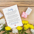 Goroar Sweet First Fathers Day Card for New Dad, Fathers Day Gift for Dad to be, Daddy to be Poem Card from Bump, Cute