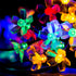 Fairy Flower String Lights Outdoor, 33 Feet 100LED Starry Cherry Blossom Lighting for Christmas Halloween Wedding Party
