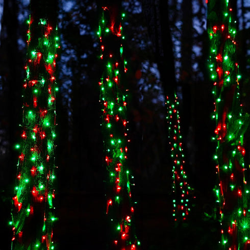 20FT 100 Count TW SHINE Christmas Mini String Lights, Incandescent Mini Christmas Tree Lights, Waterproof Xmas String
