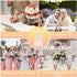 Fumete Wedding Pens, Black Ink Twist Ballpoint Pens for Bridal Party, Always and Forever Sign Wedding Pens (12 Pcs)