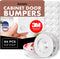 Bampix Jelly Button Clear Cabinet Door Bumpers, 64 Pack, 0.5 Inch Self-Adhesive Rubber