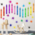 Outus 192 Pieces Crayon Wall Decals Splatter and Multicolor Paint Wall Sticker Crayon Splotches Polka Dot Decors