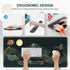 iCasso Large Mouse Pad - 4in1 XXL Mousepad + Keyboard Wrist Rest + Coaster Set, Ergonomic Design (Cyan-Mountain)