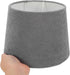 7.27" VICASKY Fabric Lamp Shade for Table and Floor Lamps, Grey Color, Upper Diameter, Replacement Cover for Bedroom