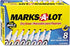 Avery 24411 Dry-Erase Markers Set, Chisel Tip, 8/BX, AST