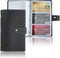 lizimandu Business Card Holder Book - PU Leather Organization Binder for Men & Women, Holds Up to 96 Cards (1-Black)