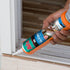 Akfix 100E RTV White Silicone Caulk (2x10.1 fl. oz.), 100% Waterproof Sealant for Kitchen, Bathroom, Shower, Toilet,
