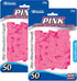 BAZIC Pink Eraser Top, Latex Free Pencil Tops, Arrowhead Caps Erasers for Student Art Drawing, 50/Pack, 2-Packs