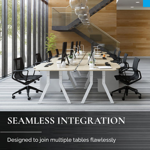 Table Ganging Brackets - Set of 2, Heavy-Duty Joiners for Seamless Integration, Table Top Connector, Black