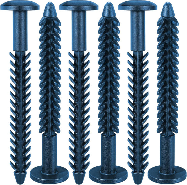MorningRo 6 Pack Vinyl Shutter Fasteners Plastic Shutter Screws Window Shutters Exterior Spike