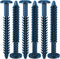 MorningRo 6 Pack Vinyl Shutter Fasteners Plastic Shutter Screws Window Shutters Exterior Spike