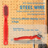 3-Pack 7" 40% GOLDEN SMILE Stainless Steel Wire Brushes - Denser Than Standard Brushes - for Heavy-Duty Cleaning: Grill