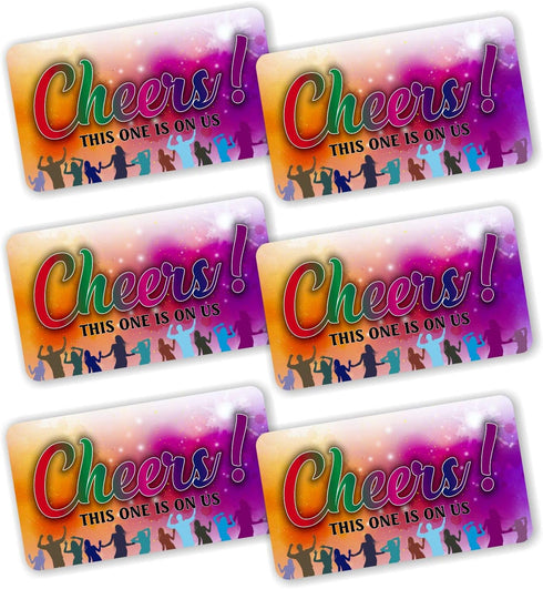 PARTH iMPEX One Free Drink Ticket Coupon Cards - Pack of 100, 3.5"x2" Redeem Gift Vouchers for Events