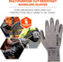 Ergodyne ProFlex 7024 Cut Resistant Work Gloves, ANSI A2, PU Coated Palms for Flexible No Slip Grip, Abrasion Resistant, 13g, Touchscreen Capable, Gray, Medium