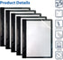 Better Office Products Ultra Durable Clear Front Report Covers, 25 Per Box, Letter Size, Black with Fasteners
