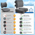 TushGuard Back&Seat Cushion, Car Seat Office Chair Cushions, Memory Foam Lumbar Back Support Pillow, Portable Airplane