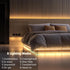 3.3FT 2700K Dimmable echosari Strip Lights Battery Operated, Tape Light with Self-Adhesive Timer Cuttable Remote