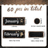 Gueevin 60 Pcs Industrial Chic Months of the Year Bulletin Board Set Holiday Monthly Headliners Employee of the Month Sign 12 Seasonal Monthly Headers for School Classroom Teacher Chalkboard Calendar by Gueevin