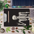 Britimes Decorative Clipboard Hardboard Wood Nursing Clip Board for Standard A4 Letter Size, Funny Skull Skeleton 12.6"