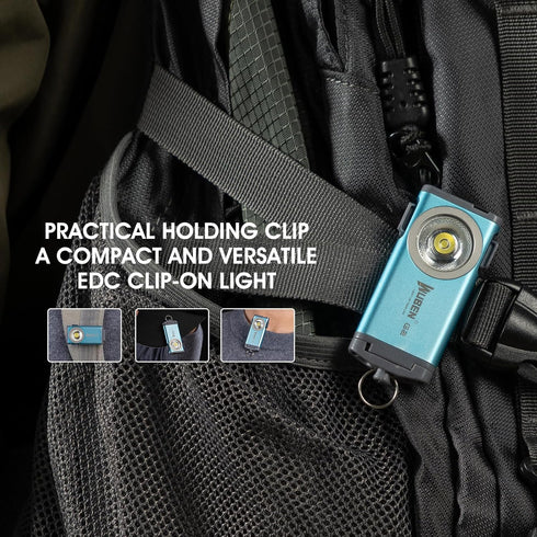 WUBEN G2 LED Mini Flashlights, 500 Lumens Small Keychain Torch, 5 Modes Rechargeable Pocket Flashlight for Outdoor Use