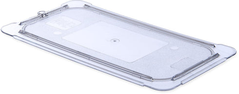 Carlisle FoodService Products Storplus 1/3 Size Universal Lid, Clear, Flat Food Pan Lid for Catering