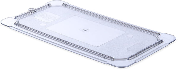 Carlisle FoodService Products Storplus 1/3 Size Universal Lid, Clear, Flat Food Pan Lid for Catering