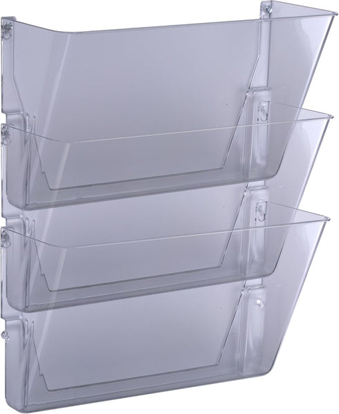 Officemate Wall Files, Clear, Letter/A4 Size, 3 Pack