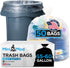 Mini n Mod 55-60 Gallon Clear Trash Bags | 50 Count | Large Clear Plastic
